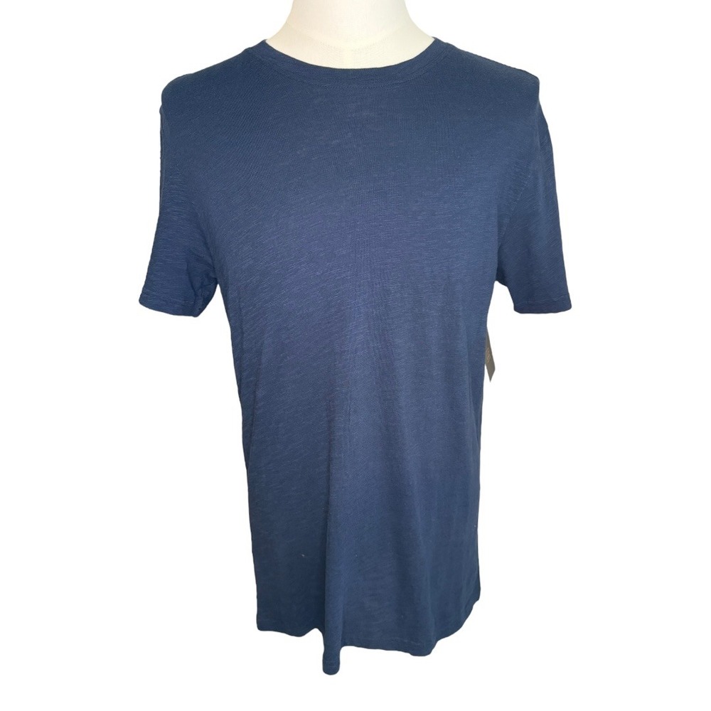 14th & Union Navy Iris T-Shirt Crew Neck Short Sleeve Soft Cotton‎ S